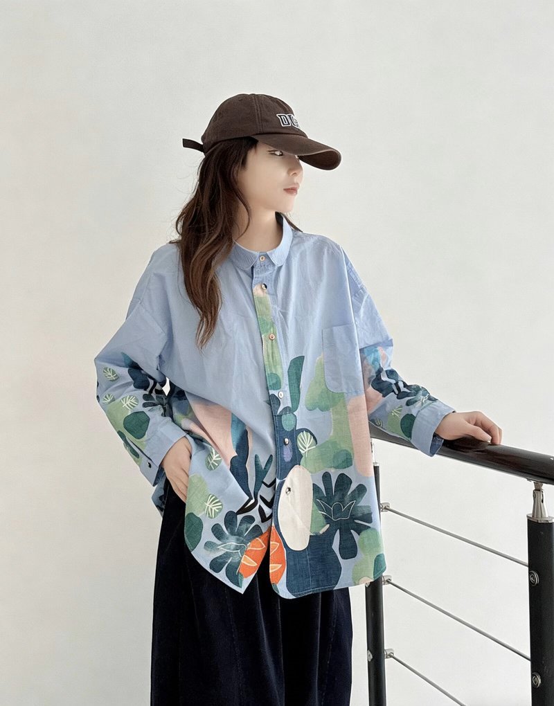 Locker geschnittener Cardigan mit Geometermuster – Bild 4 | LuxeStyle