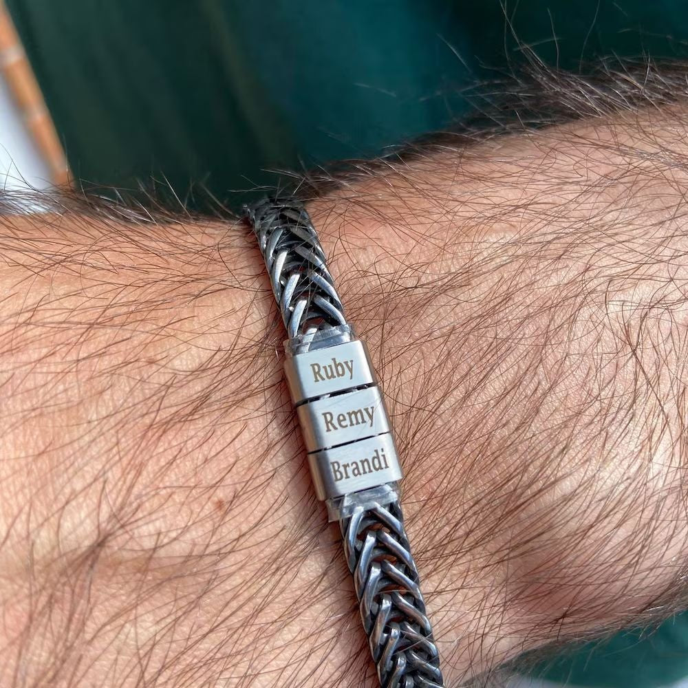 Armband Flaches Quadrat Doppelgeflecht – Bild 2 | LuxeStyle