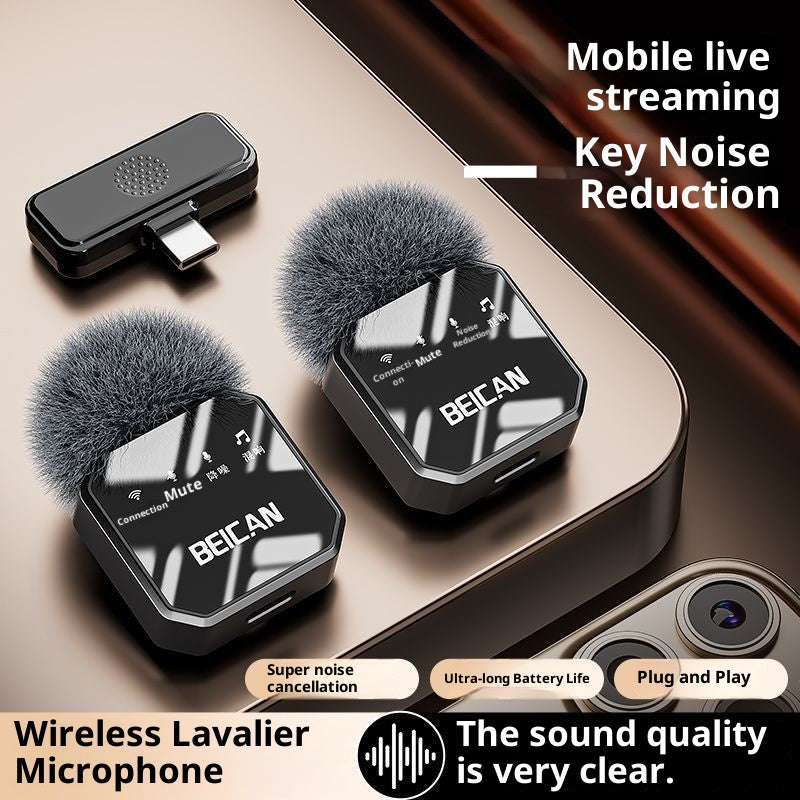 HD Wireless Ansteckmikrofon für Live-Aufnahmen