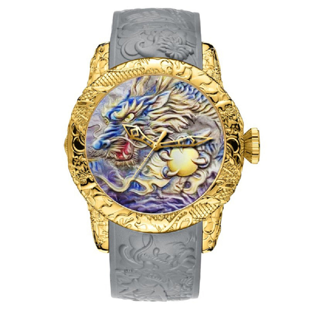 Drachen-Armbanduhr mit Weltzeitfunktion – Bild 5 | LuxeStyle