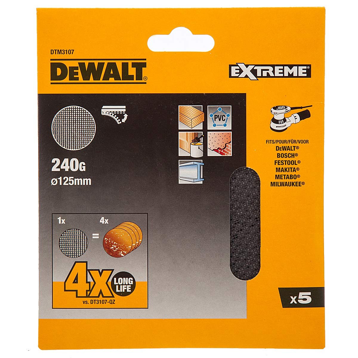 Schleifblatt für Schleifmaschine Dewalt