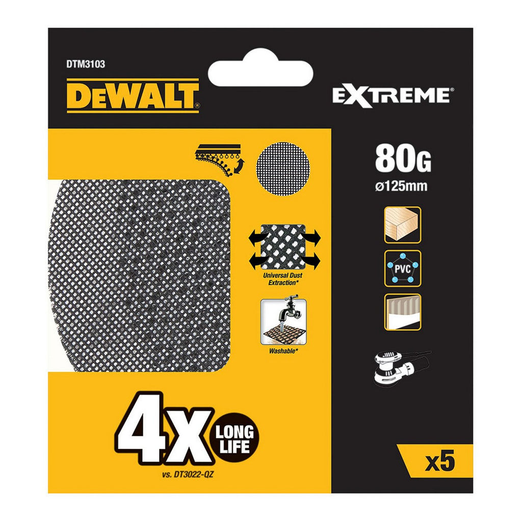 Schleifblatt für Schleifmaschine Dewalt dtm3103-qz Ø 125 mm 80 g 5 Stück