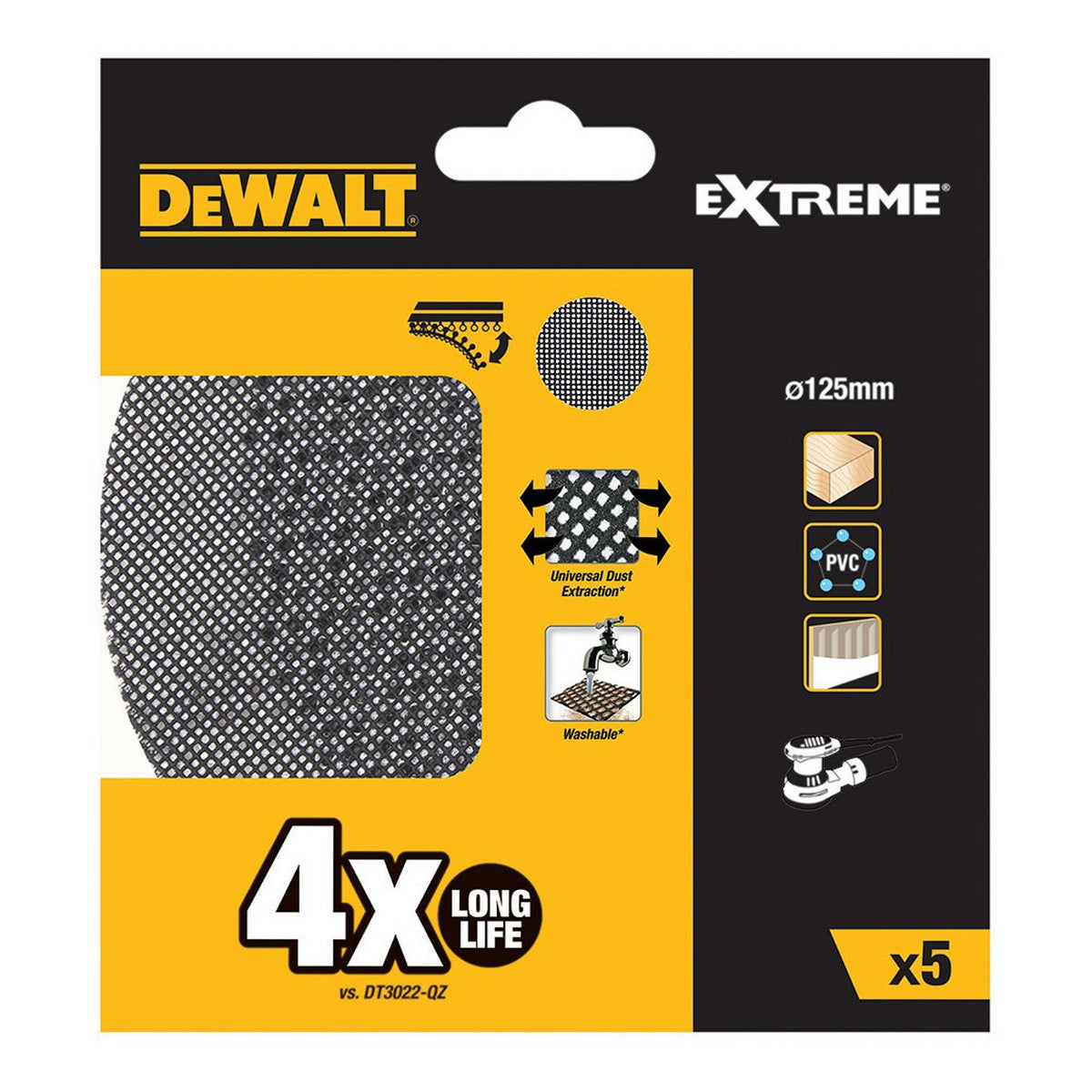 Schleifblatt für Schleifmaschine Dewalt dtm8560-qz 60 g Ø 125 mm 5 Stück