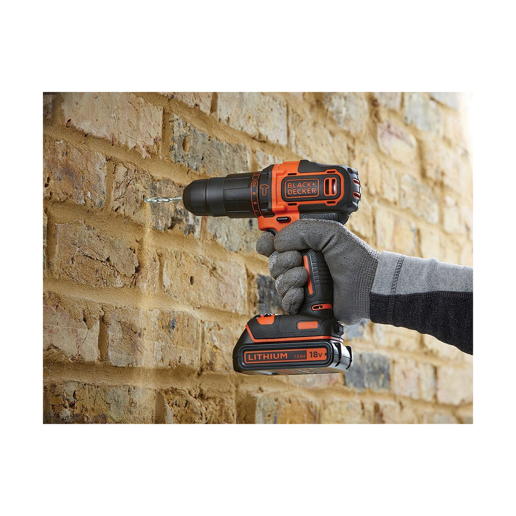 Elektrischer Schraubendreher Black & Decker BDCHD18KB 40 Nm