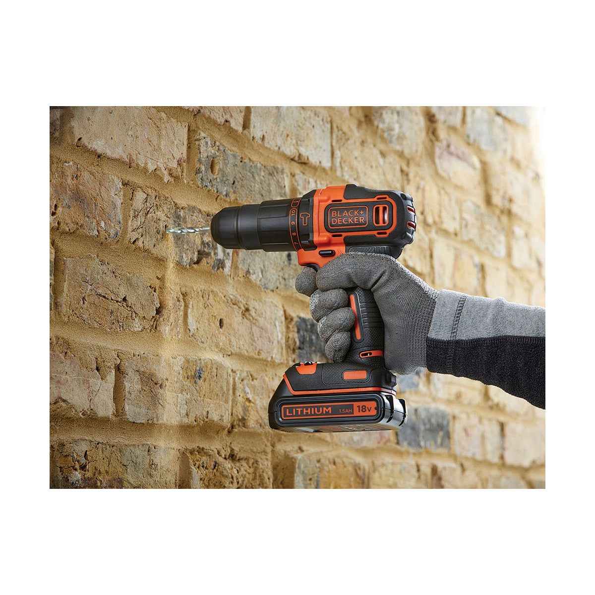 Elektrischer Schraubendreher Black & Decker BDCHD18KB 40 Nm