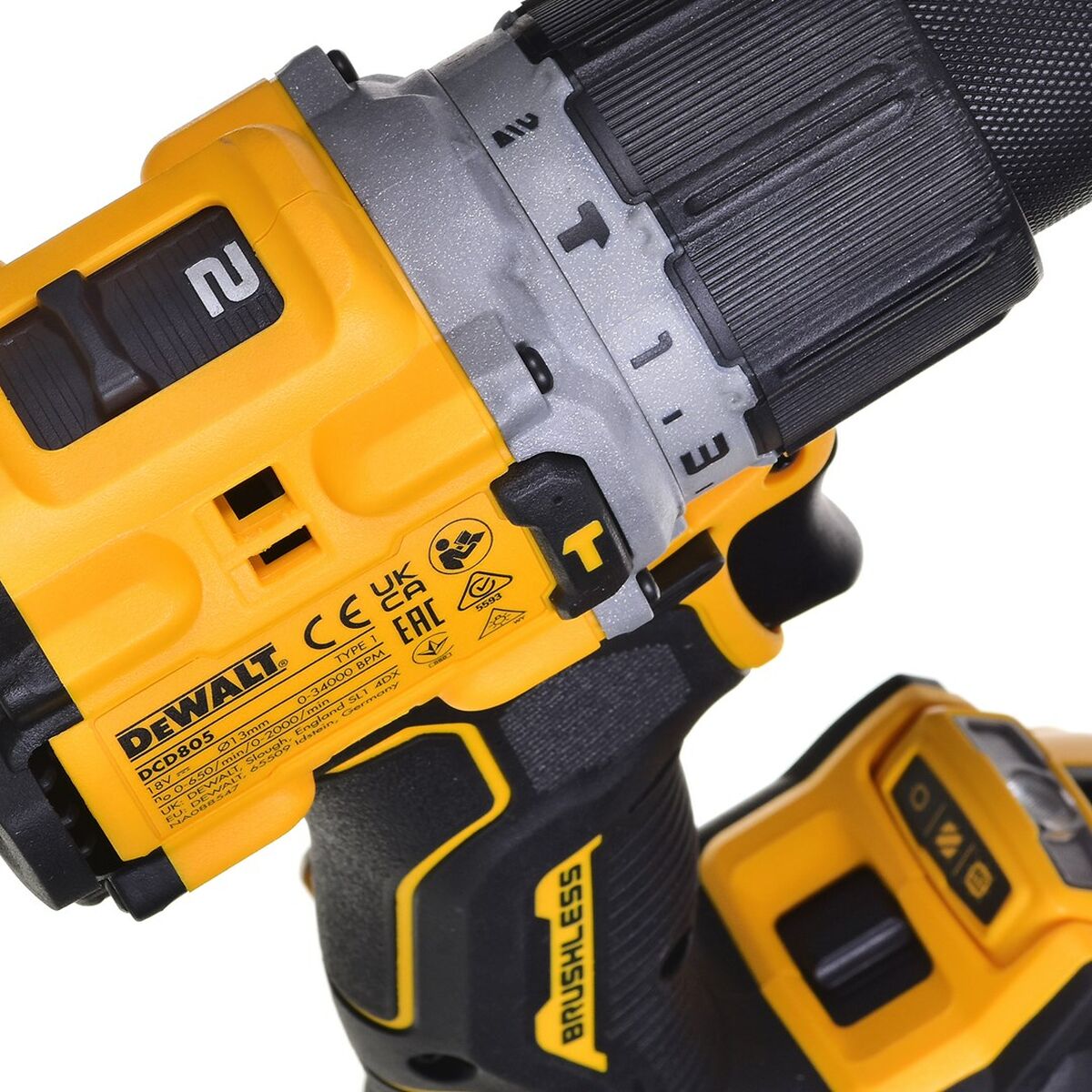 Elektrischer Schraubendreher Dewalt DCD805P2T 90 nm