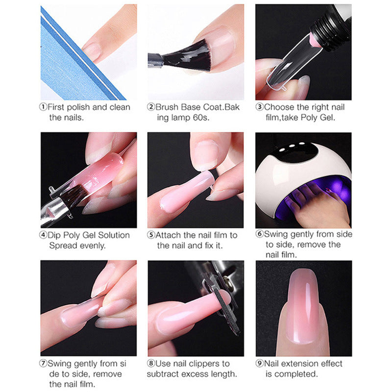 Poly Extension Nail Gel Set – 12 Farben