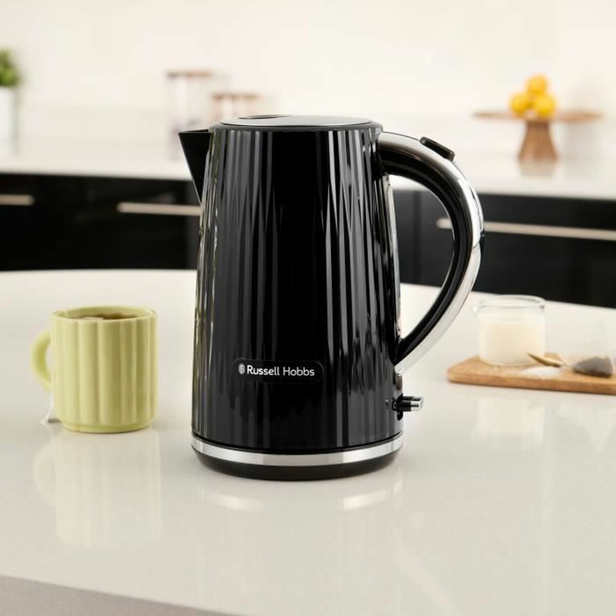 Wasserkocher Russell Hobbs Schwarz Edelstahl Kunststoff 2400 W 1,7 L