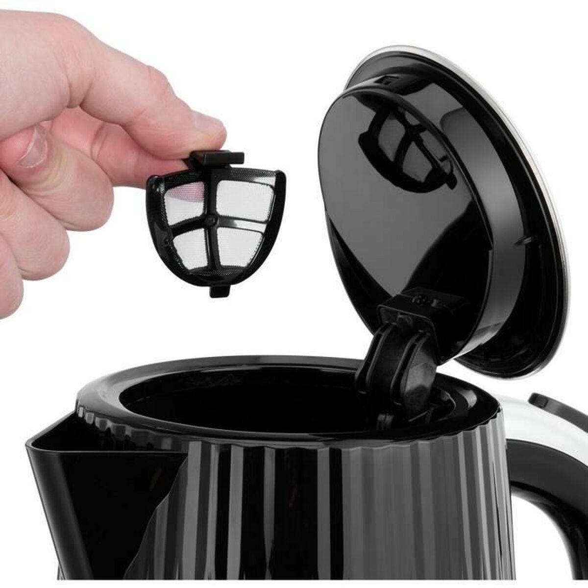 Wasserkocher Russell Hobbs Schwarz Edelstahl Kunststoff 2400 W 1,7 L