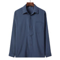 Herren Leinenhemd mit Revers, locker geschnitten – Bild 1 | LuxeStyle