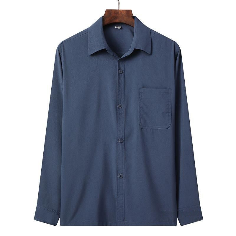 Herren Leinenhemd mit Revers, locker geschnitten – Bild 1 | LuxeStyle