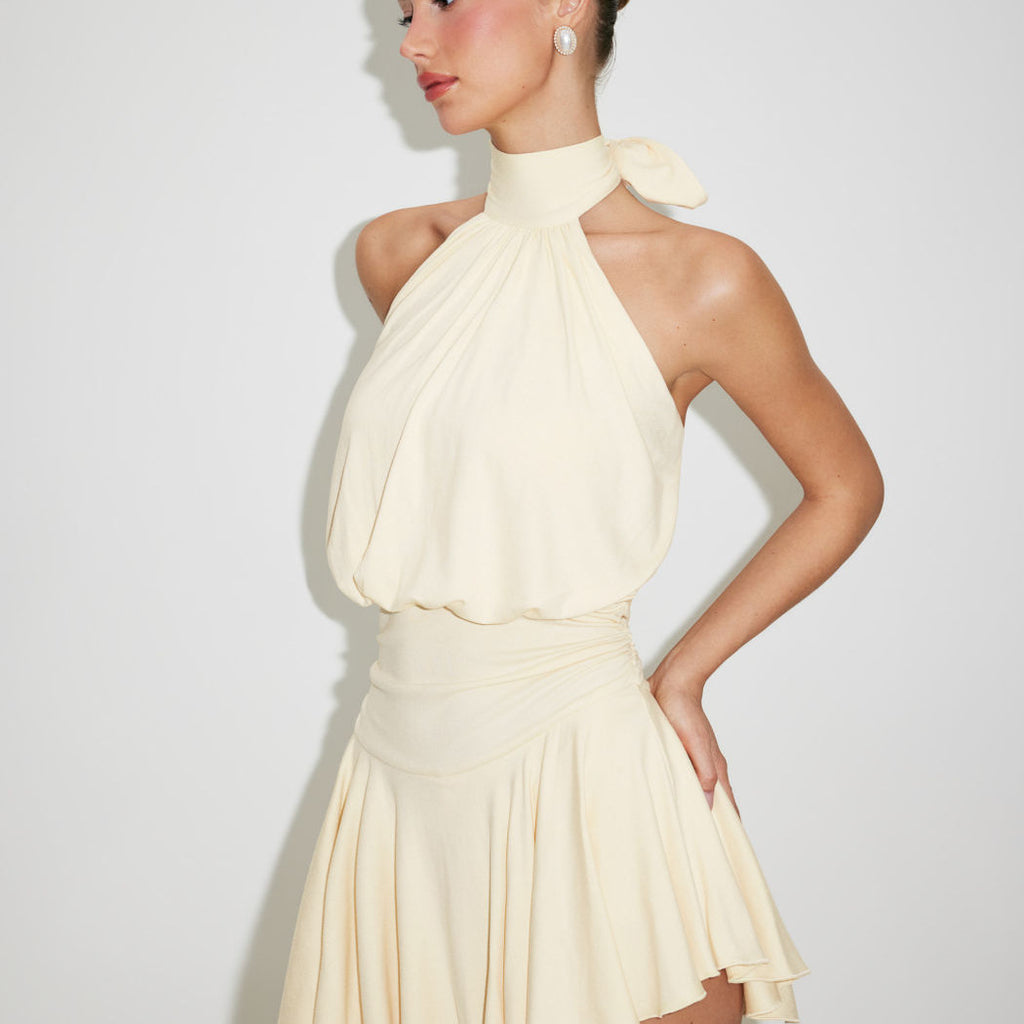 Rückenfreies Neckholder-Minikleid für Damen – Bild 2 | LuxeStyle