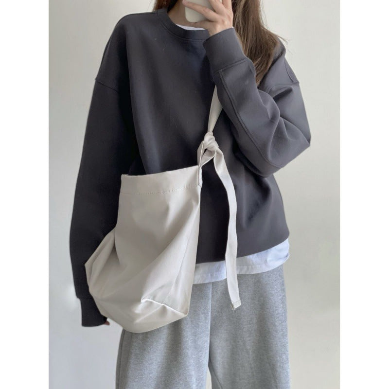 Crossbody Bag One Shoulder Black Canvas Bag VB Bag – Bild 4 | LuxeStyle