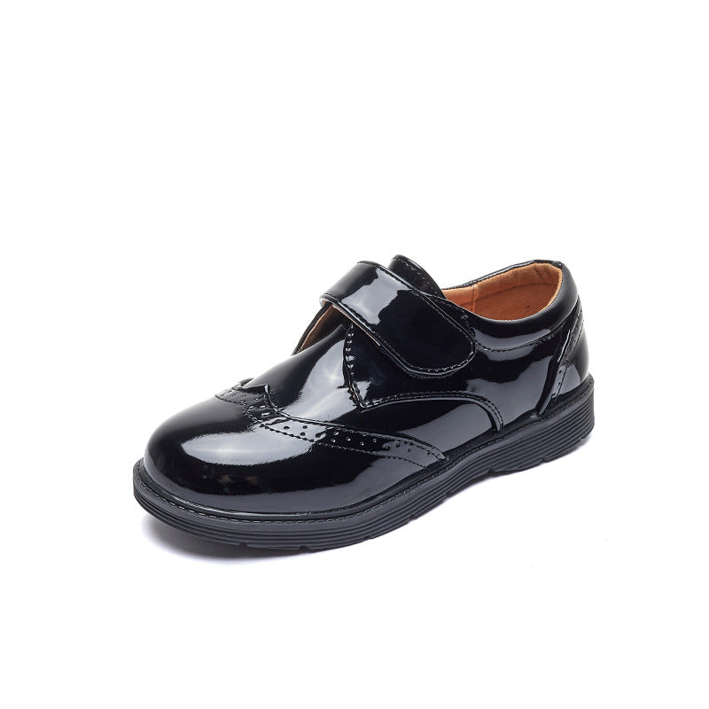 Buben Leder-Halbschuhe mit Klettverschluss – Bild 3 | LuxeStyle