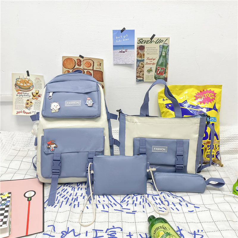 Vierteil-Set Rucksack aus Oxfordstoff – Bild 4 | LuxeStyle