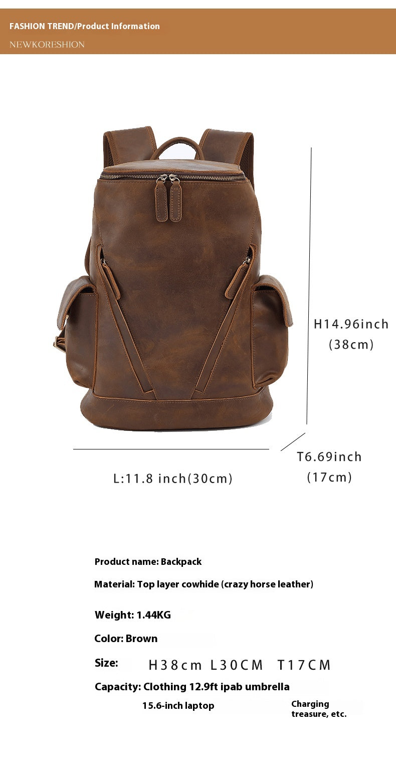 Leder-Rucksack für Freizeit und Reisen – Bild 2 | LuxeStyle