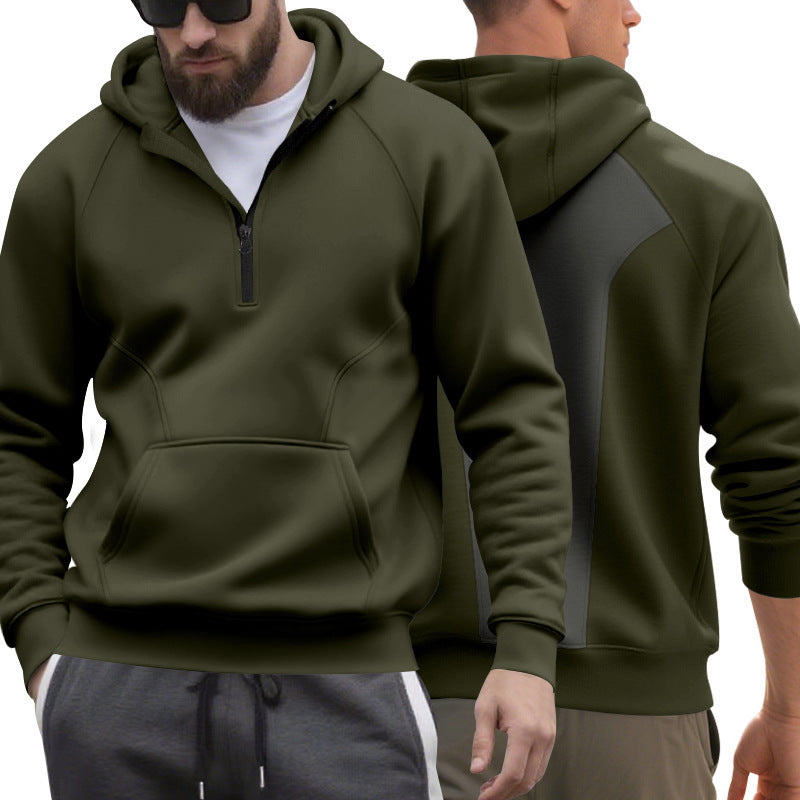 Herren Fleece Kapuzenjacke mit Reissverschluss