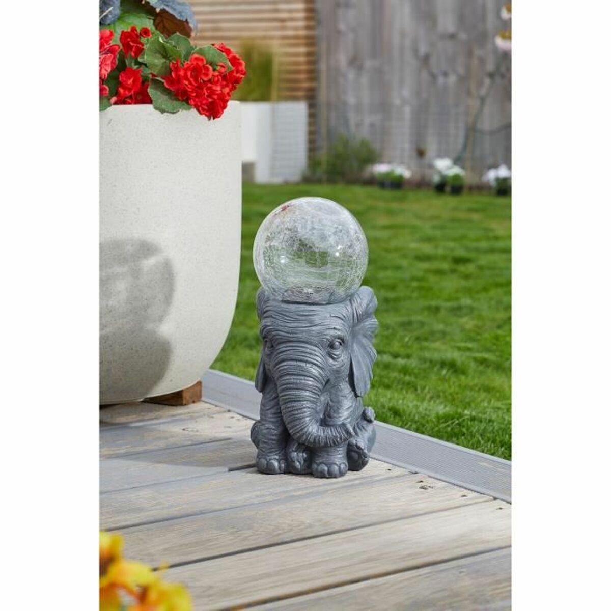 Solarlampe elephant Weiss