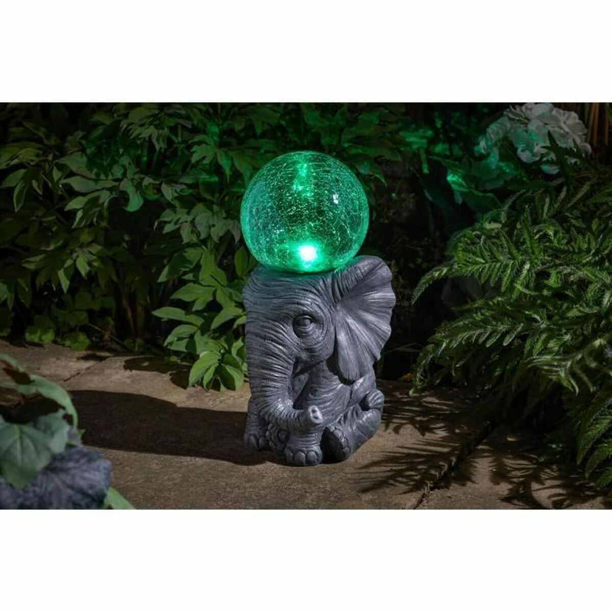 Solarlampe elephant Weiss