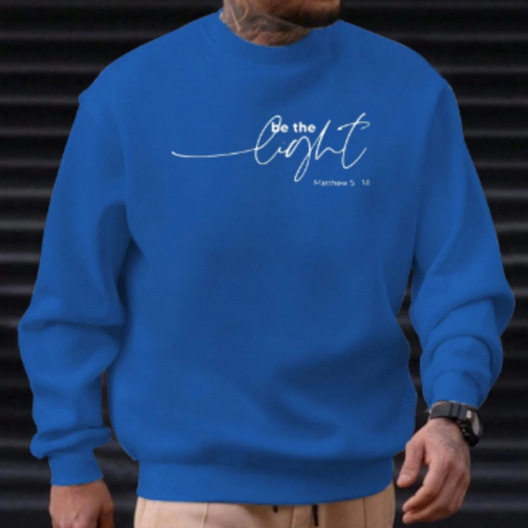 Herren Baumwoll-Sweatshirt mit Rundhals