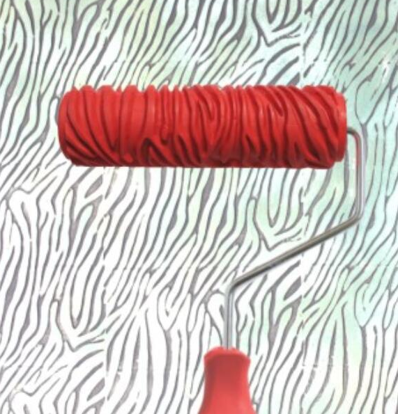 Struktur-Farbroller für Prägemuster, 18 x 5 cm – Bild 2 | LuxeStyle