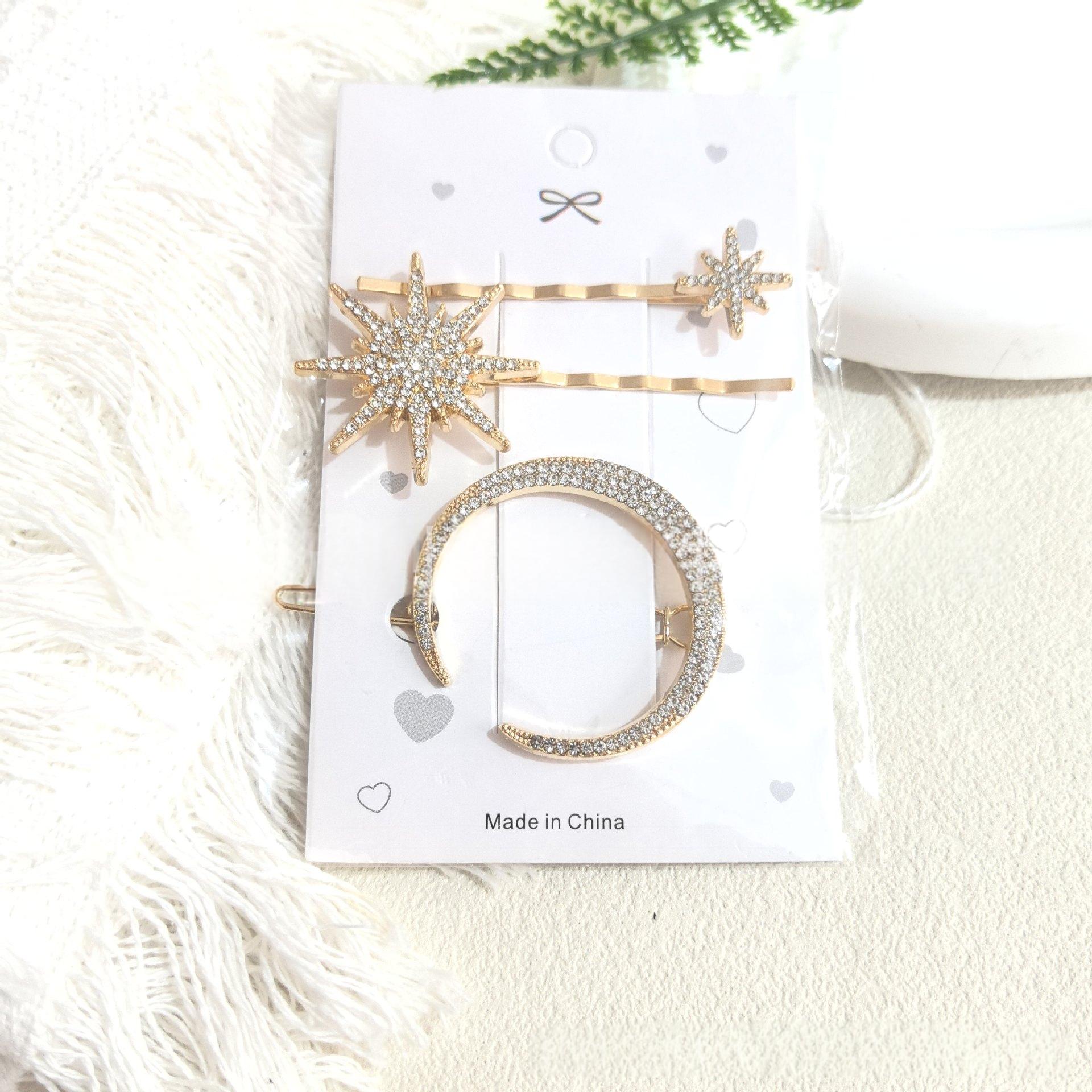Gold-Diamanten Haarspange