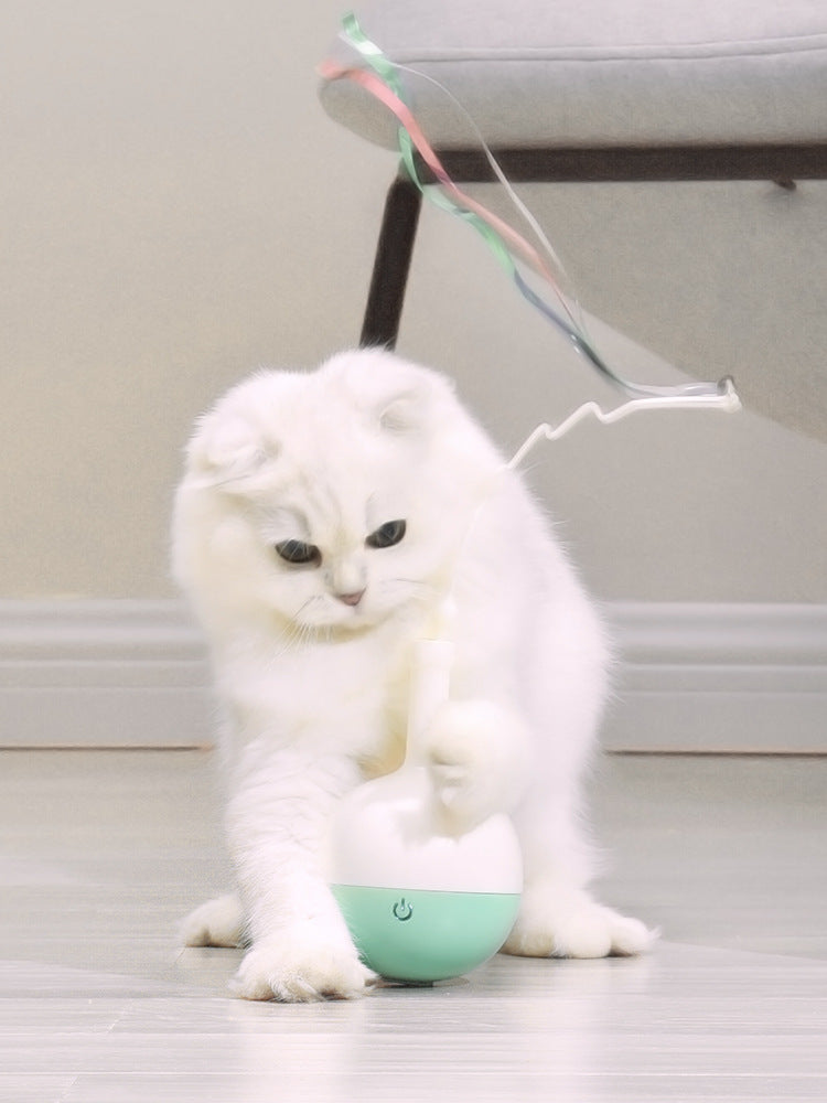 Katzenspielzeug Flasche mit Feder und Leckerli – Bild 7 | LuxeStyle