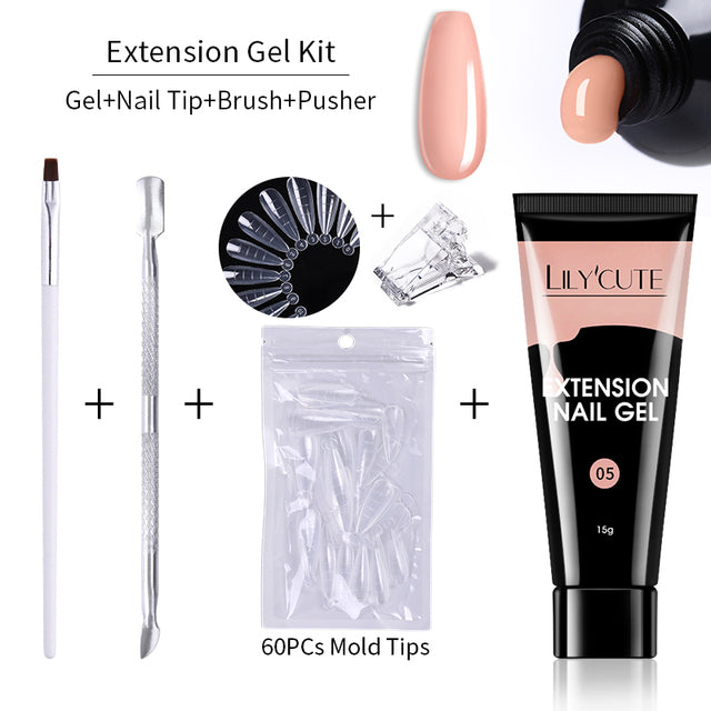 Nagelverlängerungs-Gel-Kit, 15ml