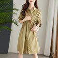 Asymmetrisches Midi-Kleid