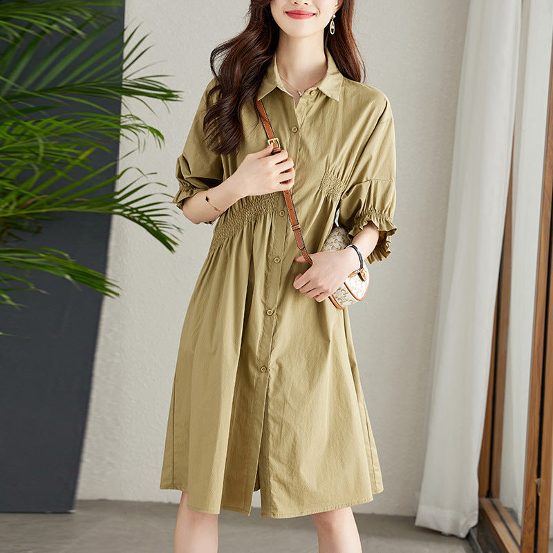 Asymmetrisches Midi-Kleid