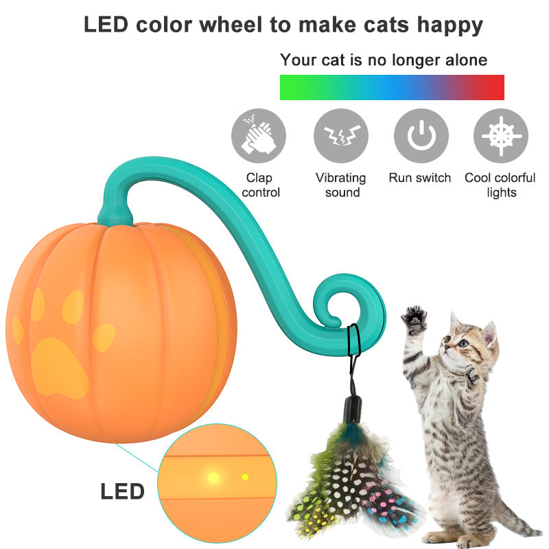 Leuchtender Spielball für Katzen