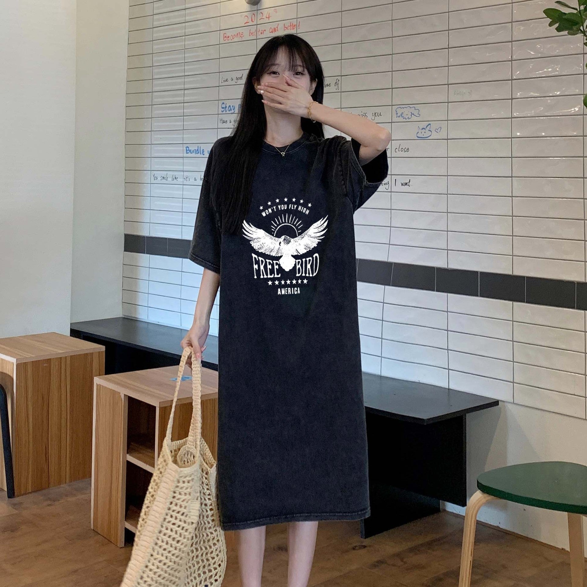 Vintage-Pullover-Kleid