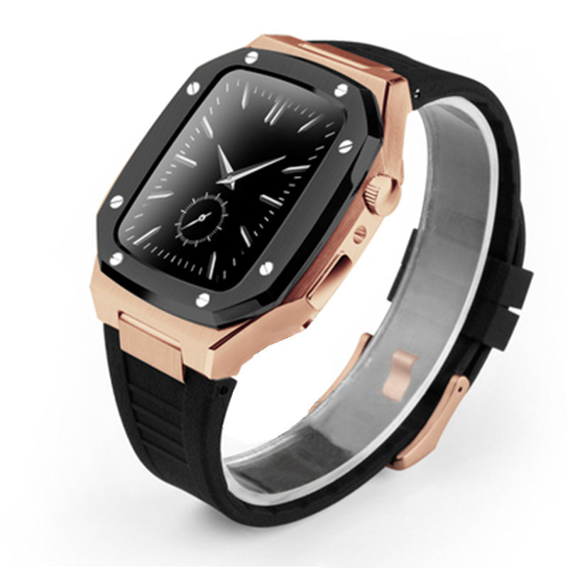 Smartwatch-Gehäuse aus Metall mit Kautschukarmband – Bild 16 | LuxeStyle
