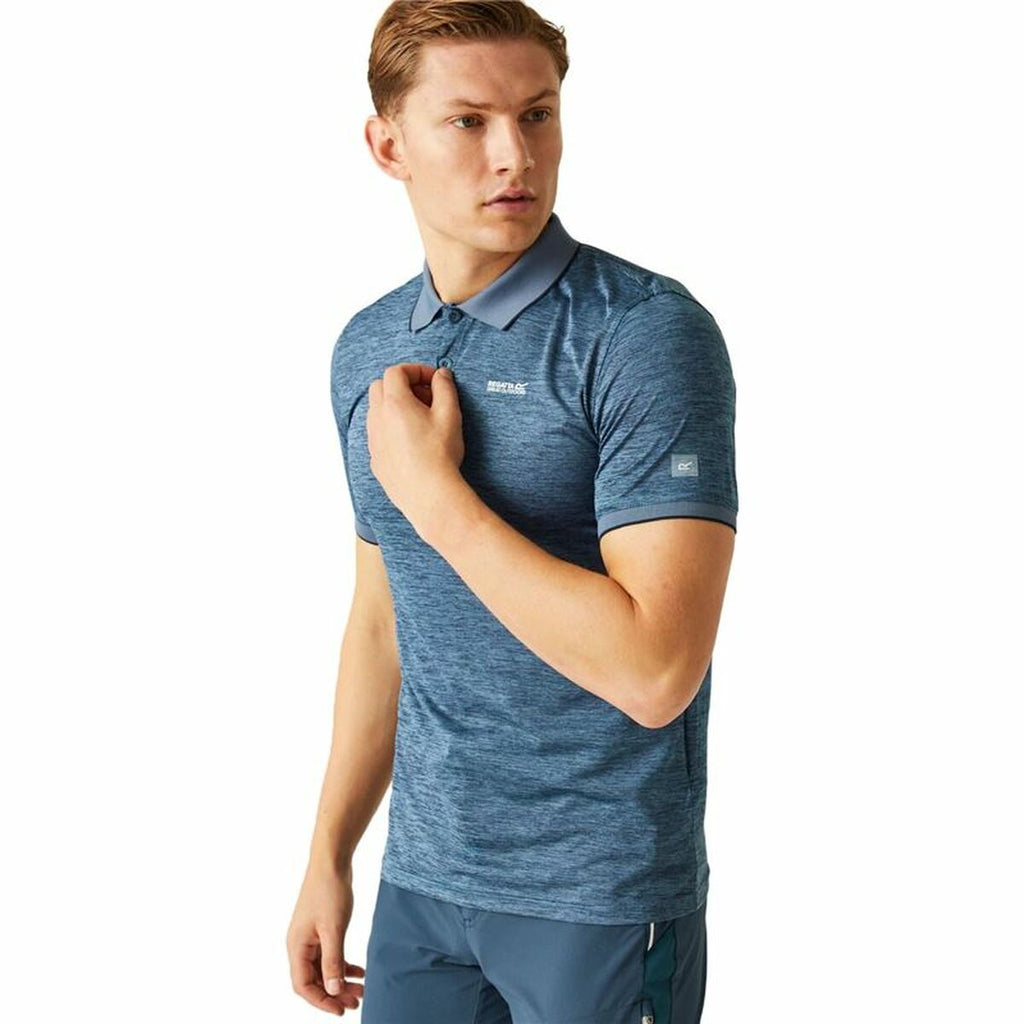 Herren Kurzarm-Poloshirt Regatta Remex II Blau – LuxeStyle Schweiz