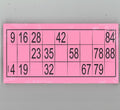 Lottokarten rosa