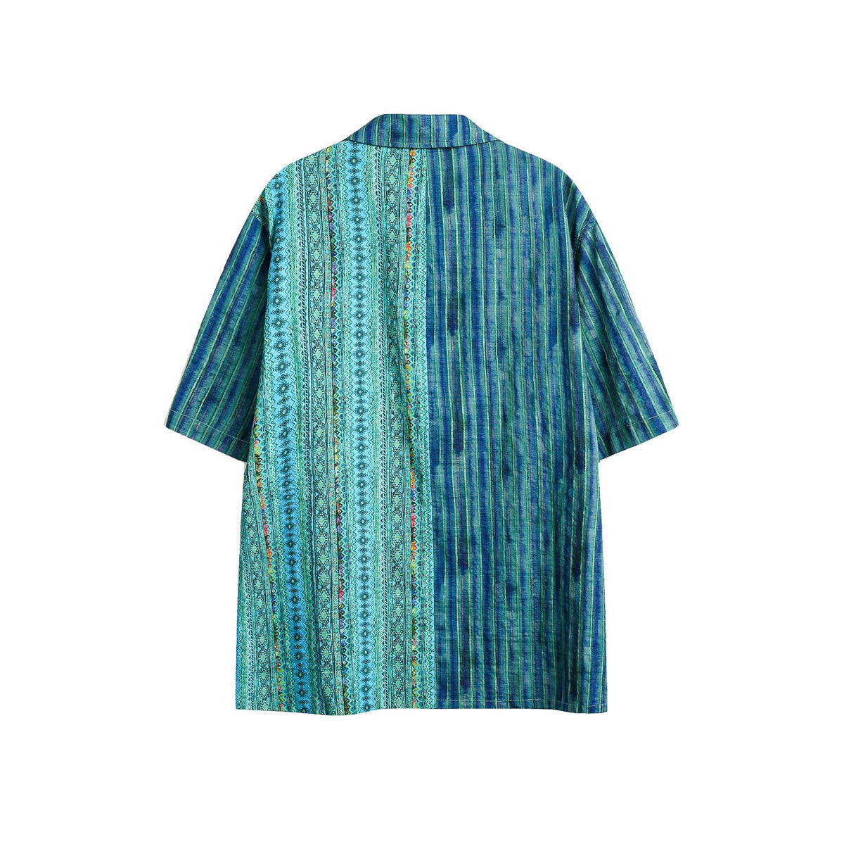 Freizeitshirt mit Patchwork-Streifen, kurzärmlig – Bild 6 | LuxeStyle