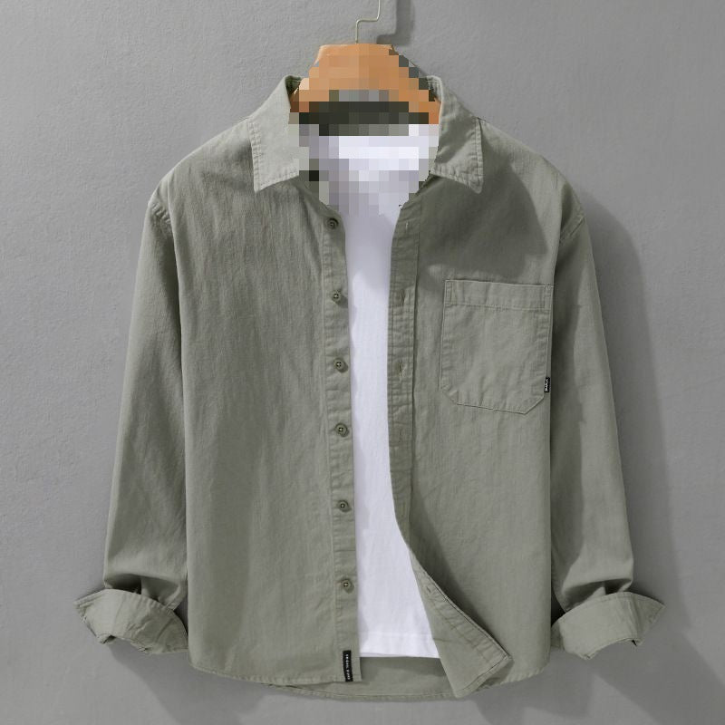 Herren Hemd im japanischen Stil, Loose Fit – Bild 3 | LuxeStyle