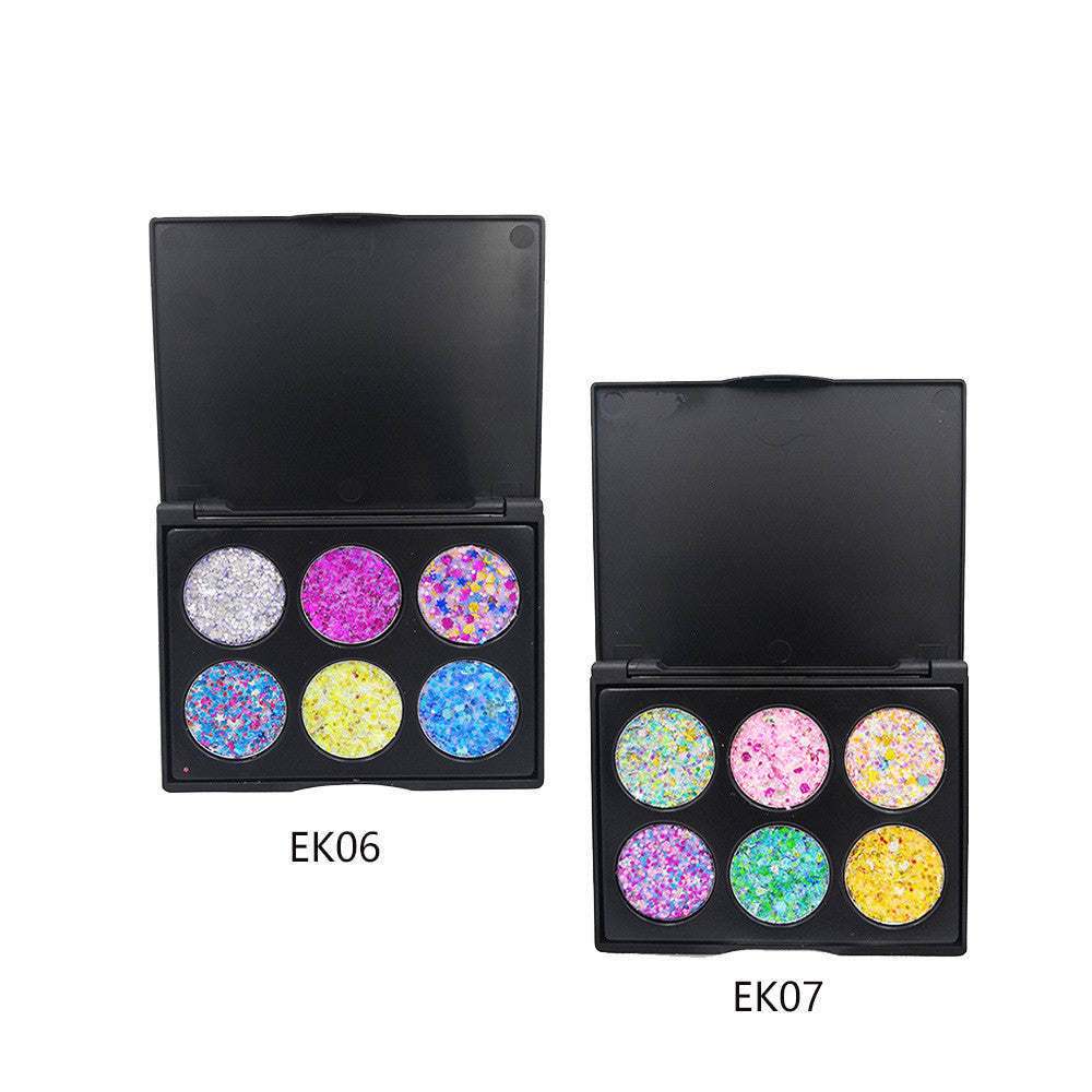 POPFEEL 6-Farben-Glitzer-Lidschatten | LuxeStyle