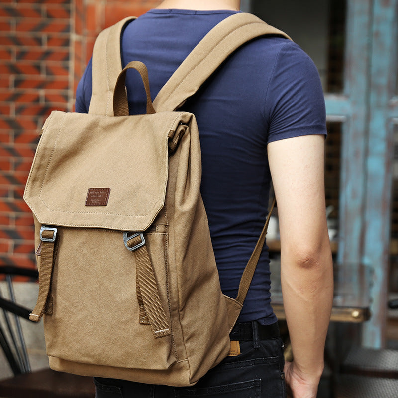 Männlicher Canvas-Rucksack 20-35 L – Bild 2 | LuxeStyle