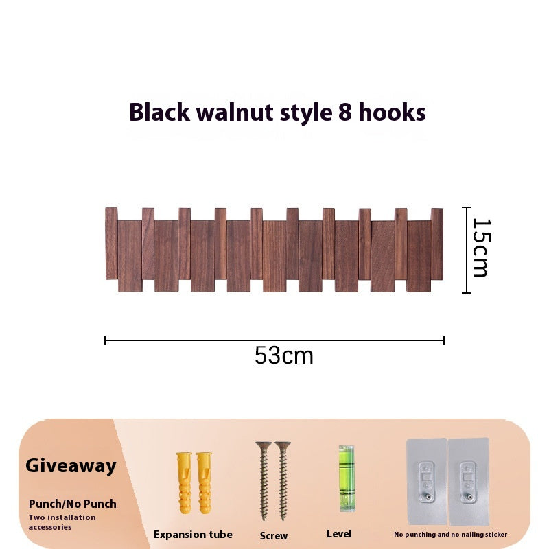 Wand-Hakenleiste aus Holz