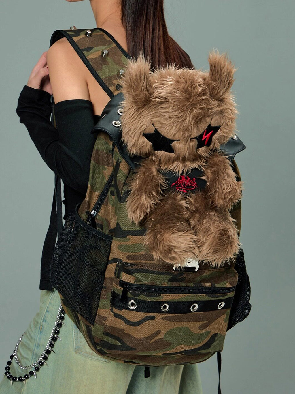 Cyber-Style Mecha Unisex Rucksack – Ansicht 5