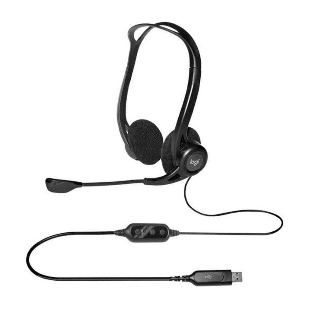 Kopfhörer mit Mikrofon Logitech 960 Schwarz – LuxeStyle Schweiz