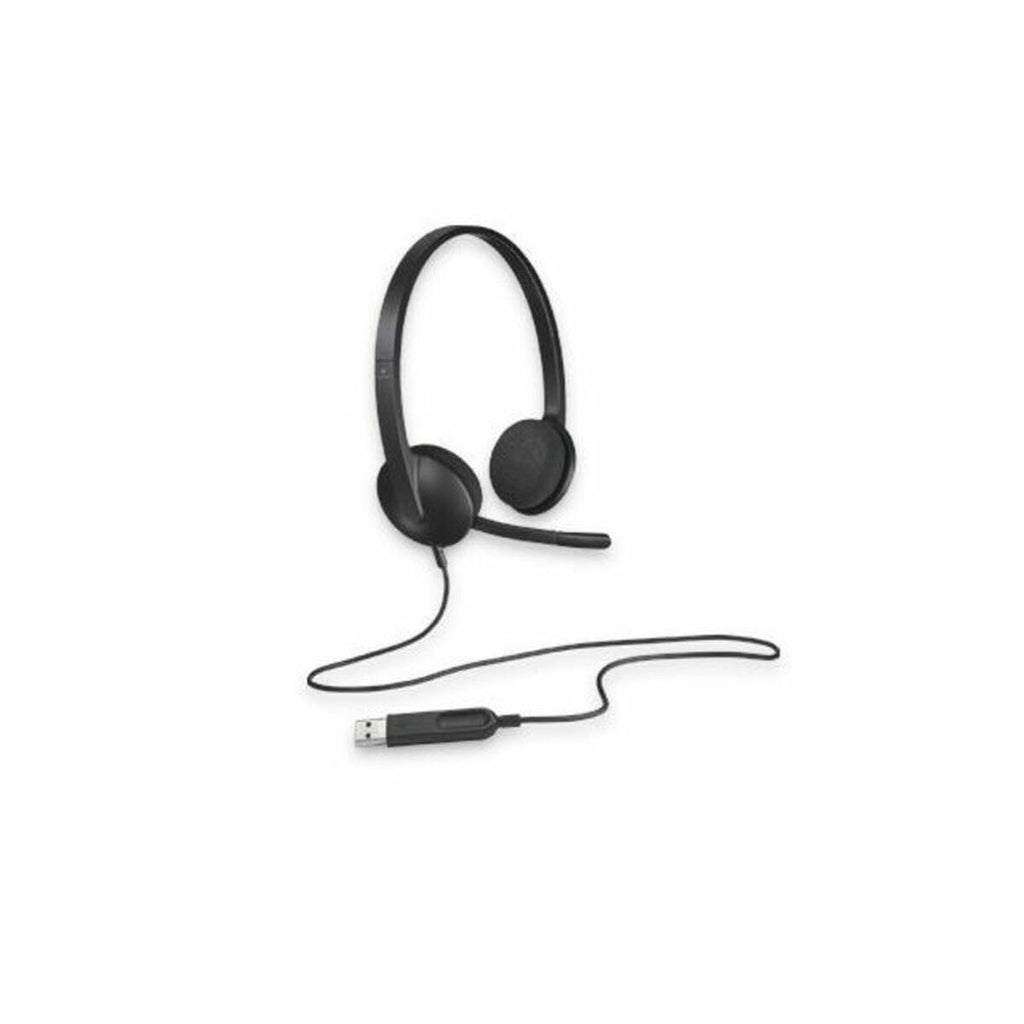 Kopfhörer mit Mikrofon Logitech H340 Schwarz