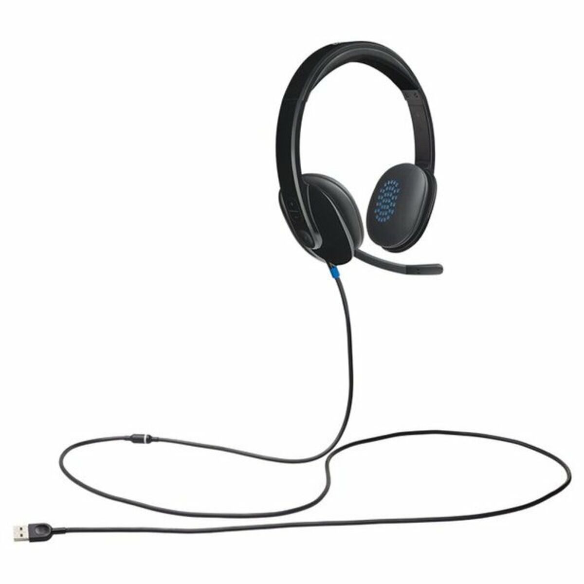 Kopfhörer mit Mikrofon Logitech H540 Schwarz – LuxeStyle Schweiz