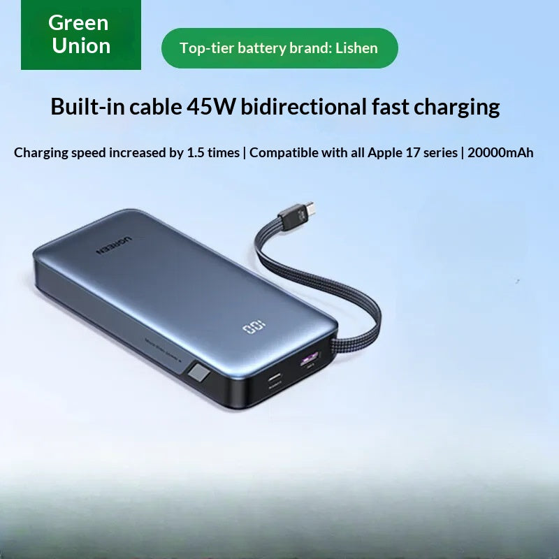 UGREEN 67W Powerbank mit integriertem USB-C Kabel