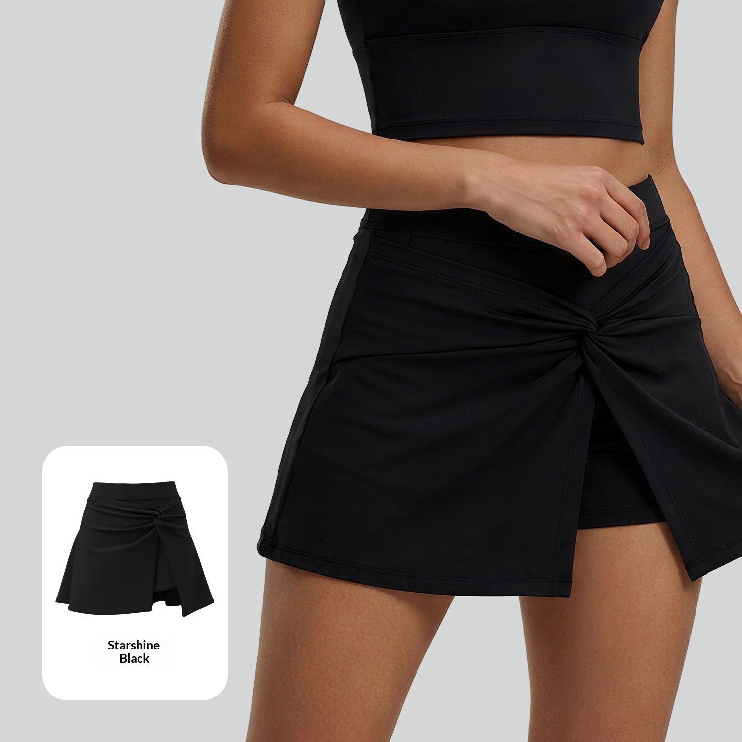 High-Waist Yoga-Rock mit Anti-Expositions-Design – Ansicht 2