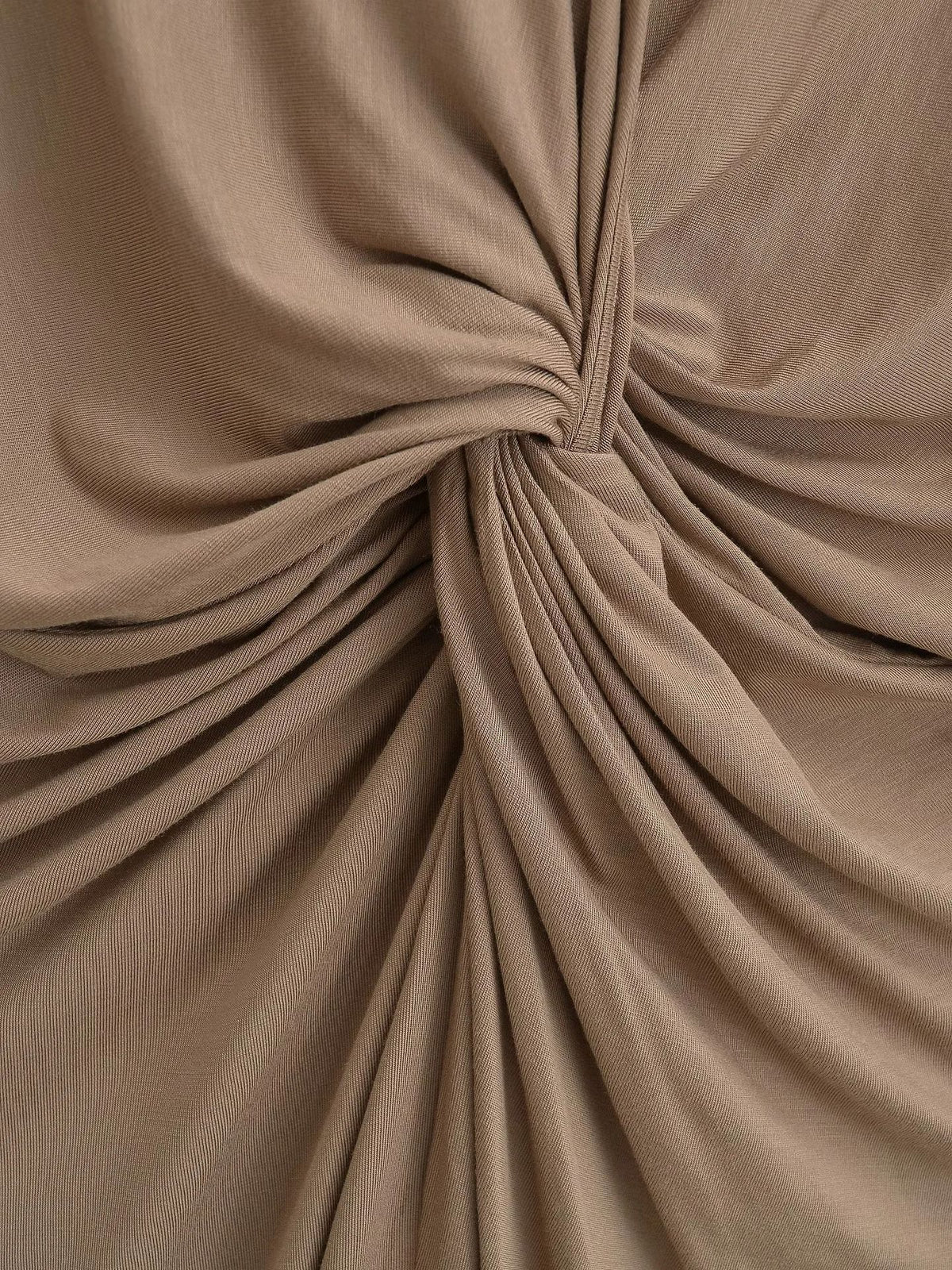 Bauchbetonte Batwing-Ärmel-Kleid in Salmon – Bild 6 | LuxeStyle