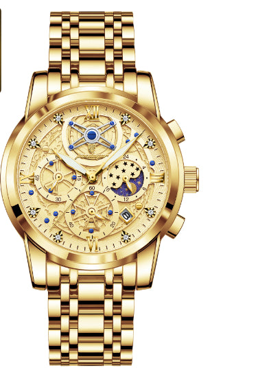 Wasserdichte Luxus-Armbanduhr mit grossem Zifferblatt
