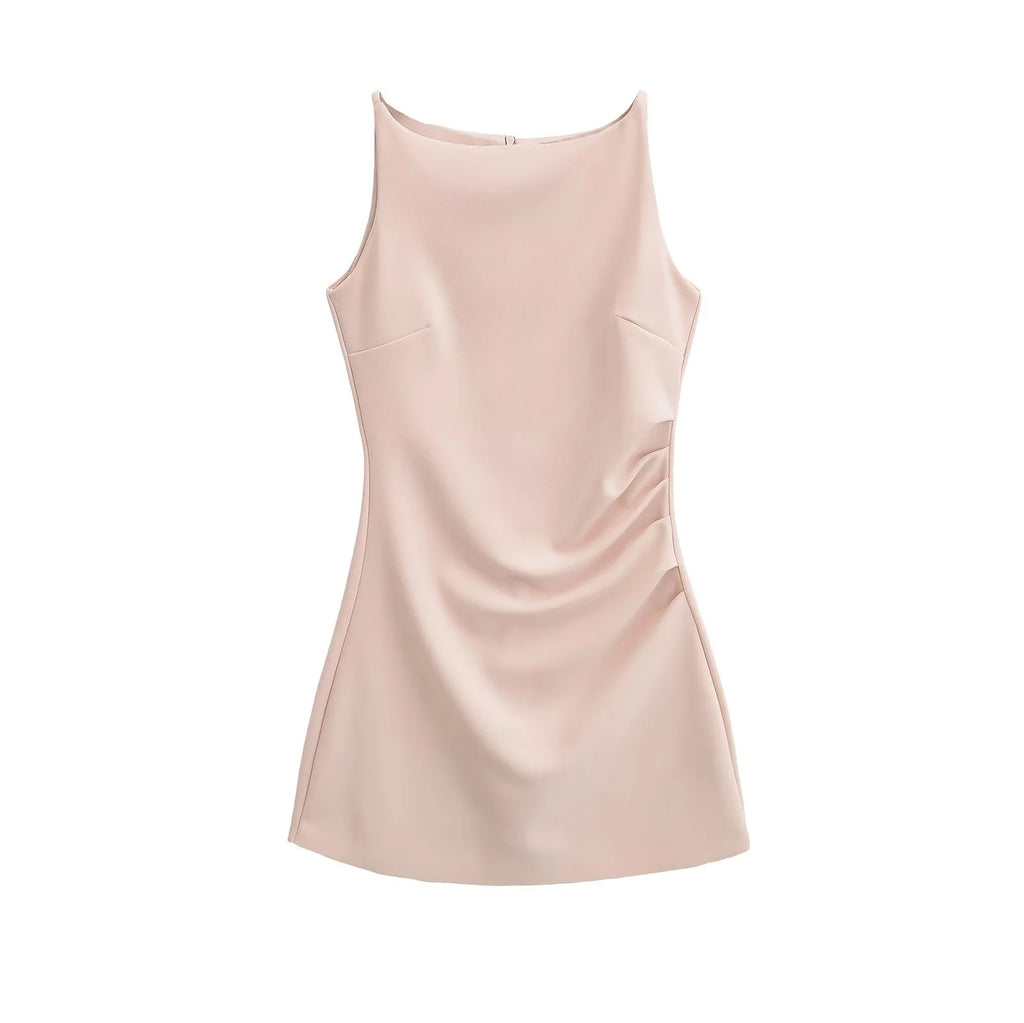 One-Shoulder Kleid mit Taillenschnürung – Bild 8 | LuxeStyle