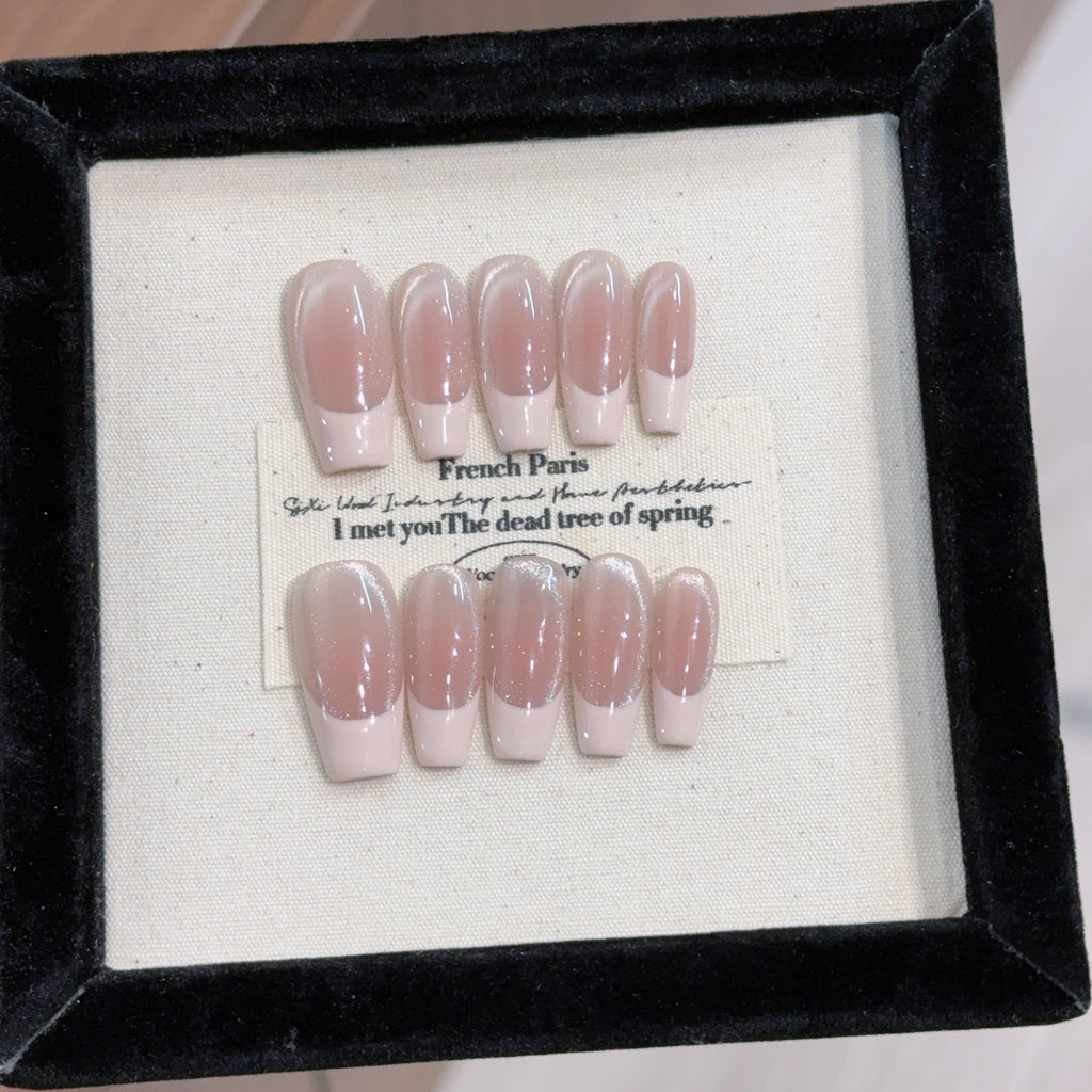 Handgemachte, ablösbare lange Nagelspitzen